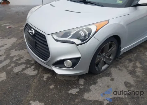 2014 Hyundai Veloster Turbo W/Black from USA, damaged, VIN KMHTC6AE5EU198135
